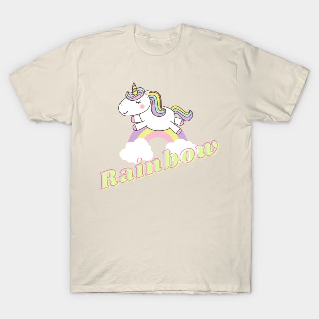 rainbow ll unicorn T-Shirt by j and r